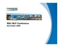 Cheniere Energy at RBC Capital Markets MLP Conference