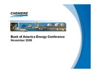 Bank of America 2008 Energy Conference
